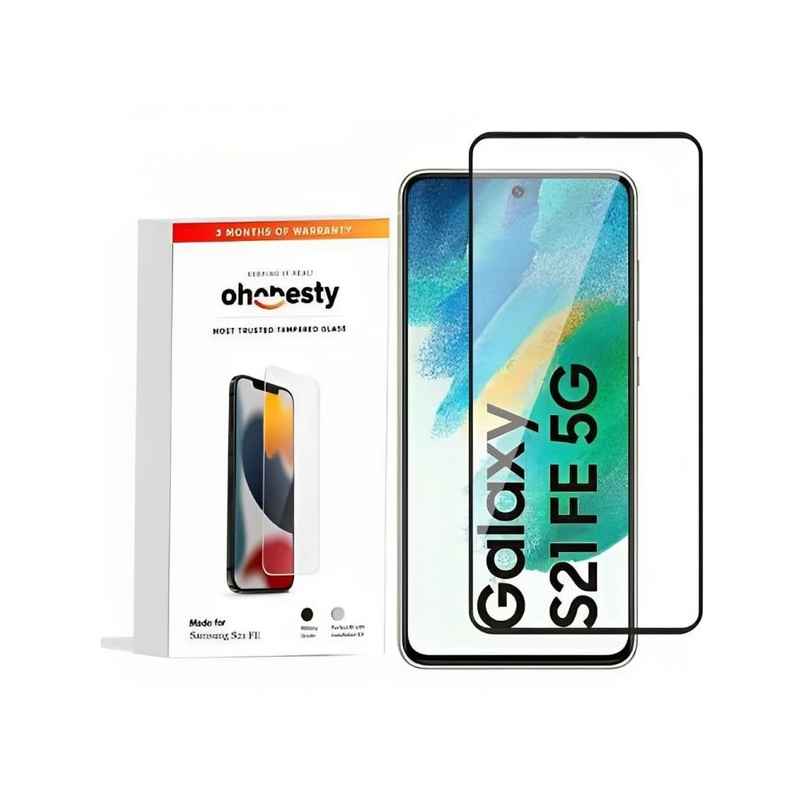 OHONESTY Tempered Glass for Samsung S21 FE| 9H Hardness Screen Protector| ULa Clear OHONESTY Tempered Glass for Samsung S21 FE| 9H Hardness Screen Protector| ULa Clear