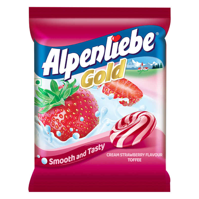 Alpenliebe Gold Cream Strawberry Toffee | 95 pcs