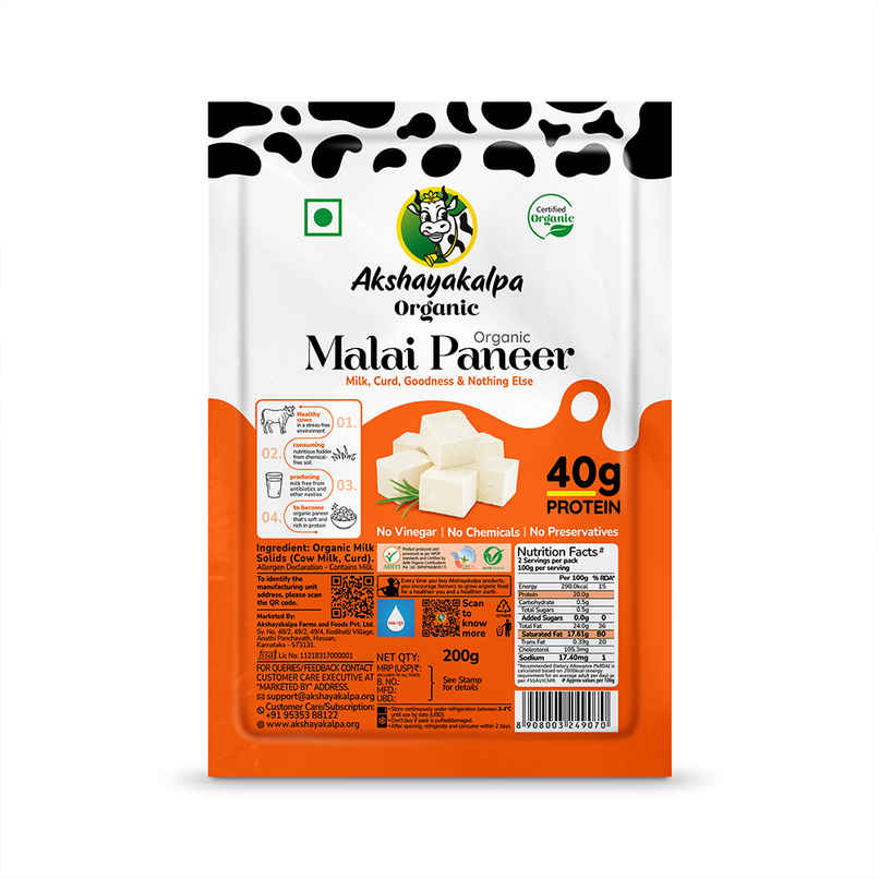 Akshayakalpa Organic Malai Paneer Akshayakalpa Organic Malai Paneer