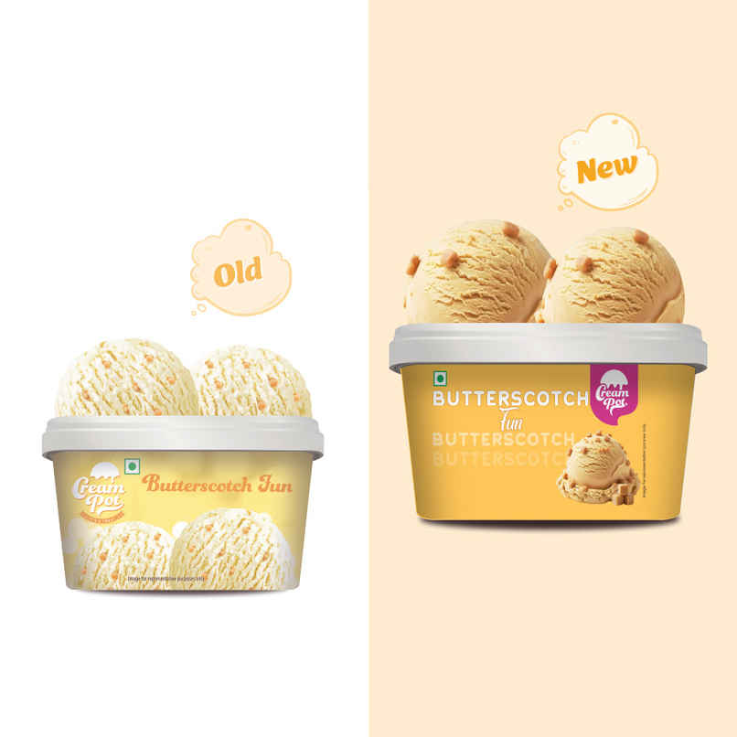 Cream Pot Butterscotch Tub | Creamy Dessert Tub