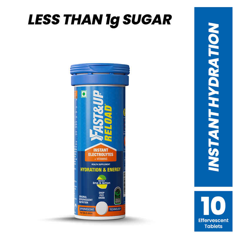 Fast&Up Reload Low Sugar Instant Hydration Drink Lime Lemon 10s