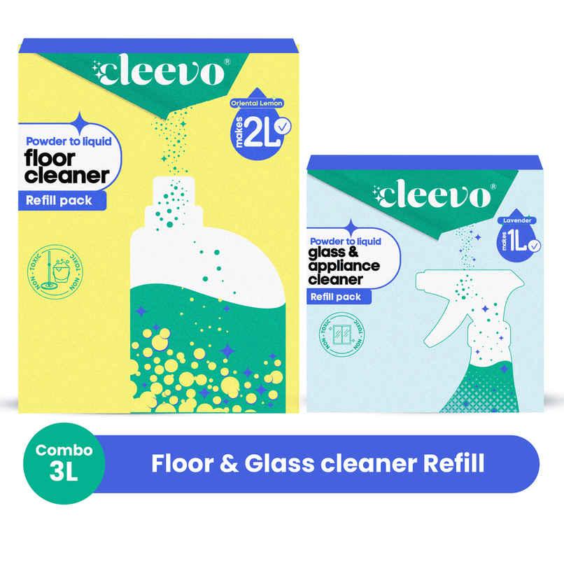 Cleevo Glass Appliance Cleaner Spray, Floor Cleaner | Combo