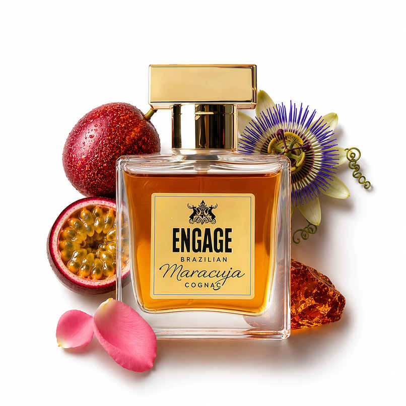 Engage Brazilian Maracuja Cognac EDP for Men|Long lasting Perfume|Amber, Leather, Oud Engage Brazilian Maracuja Cognac EDP for Men|Long lasting Perfume|Amber, Leather, Oud