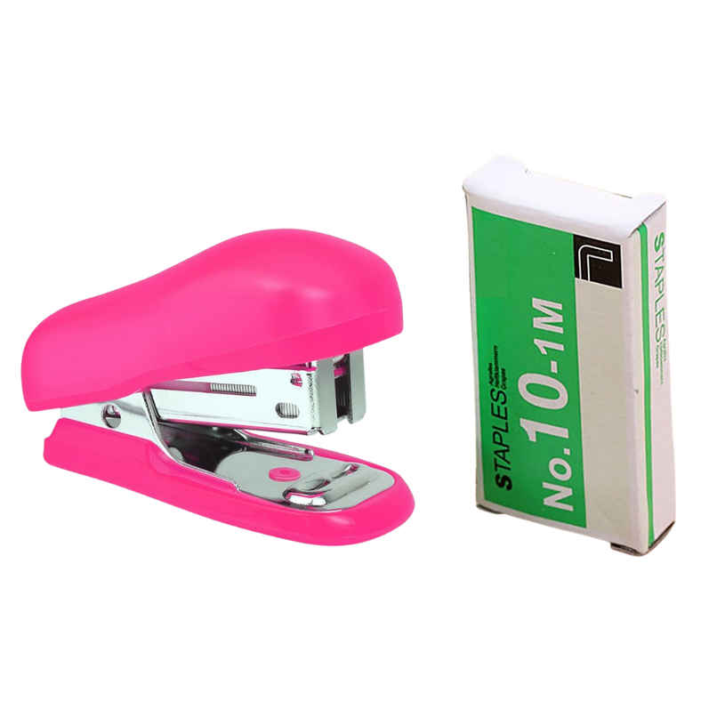 Se7en Mini Compact Assorted Colour Stapler with 1000Pcs No.10-1M Staples