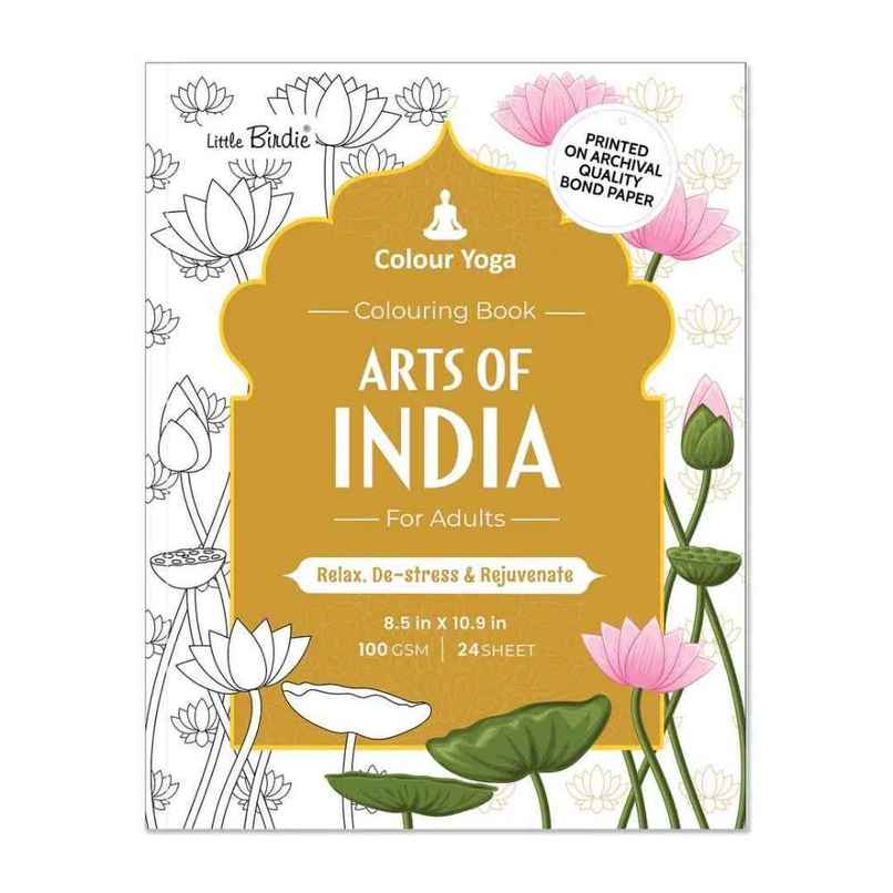 Itsy Bitsy Colouring Book Art of India Spot Glossy Finsh 1book Lb