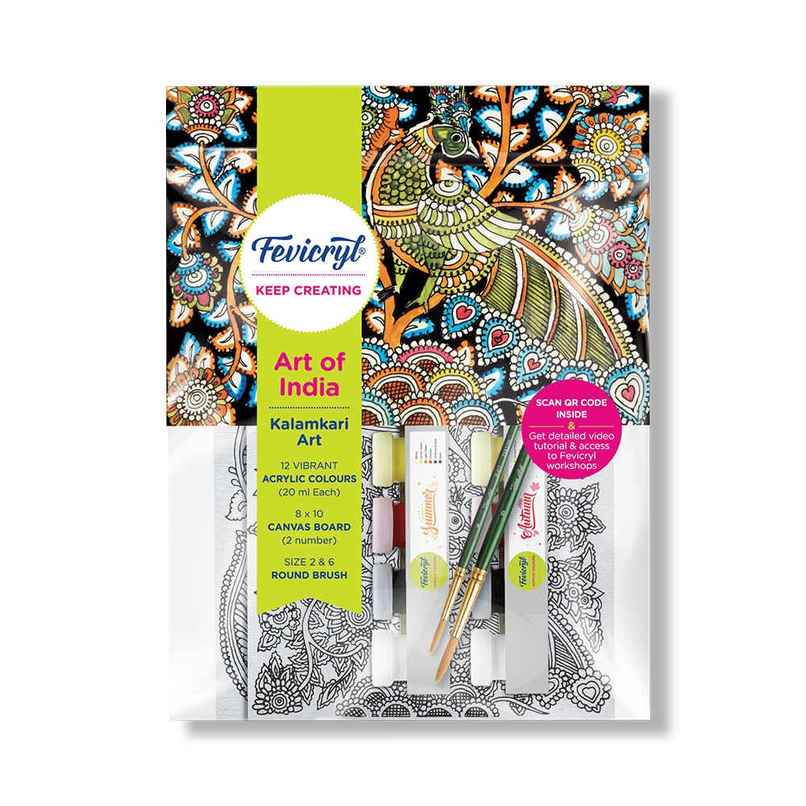 Fevicryl Kalamkari Art Kit | Birthday Return Gifts | DIY Acrylic Painting Set Fevicryl Kalamkari Art Kit | Birthday Return Gifts | DIY Acrylic Painting Set