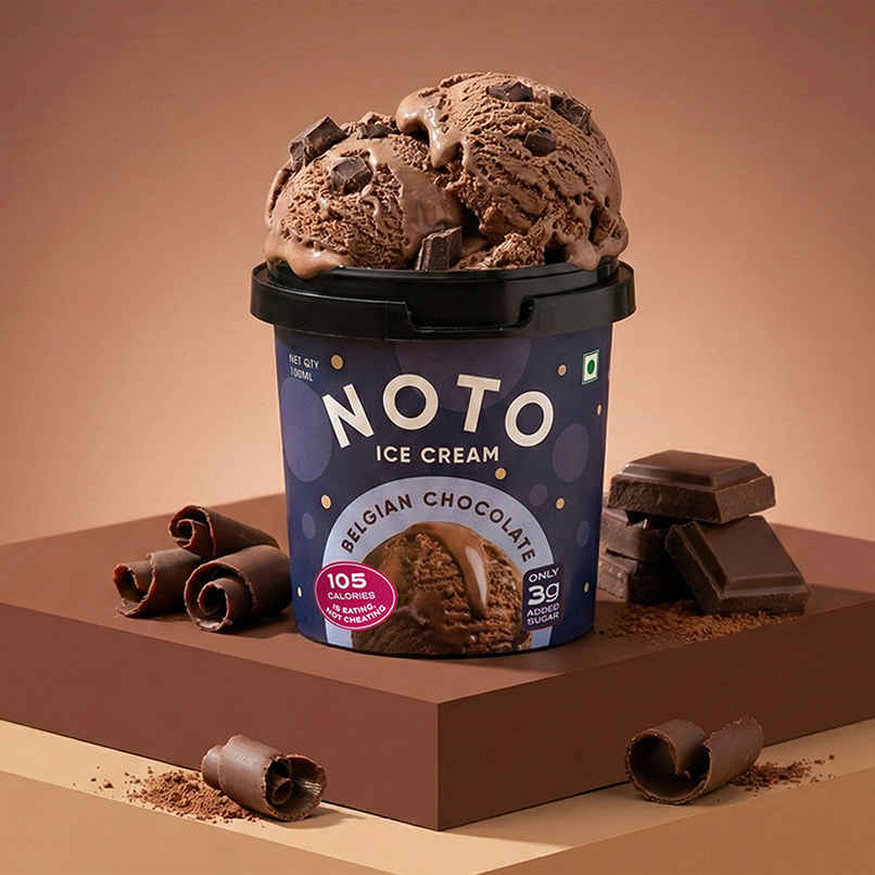NOTO Belgian Chocolate Guilt Free Ice Cream Cup NOTO Belgian Chocolate Guilt Free Ice Cream Cup