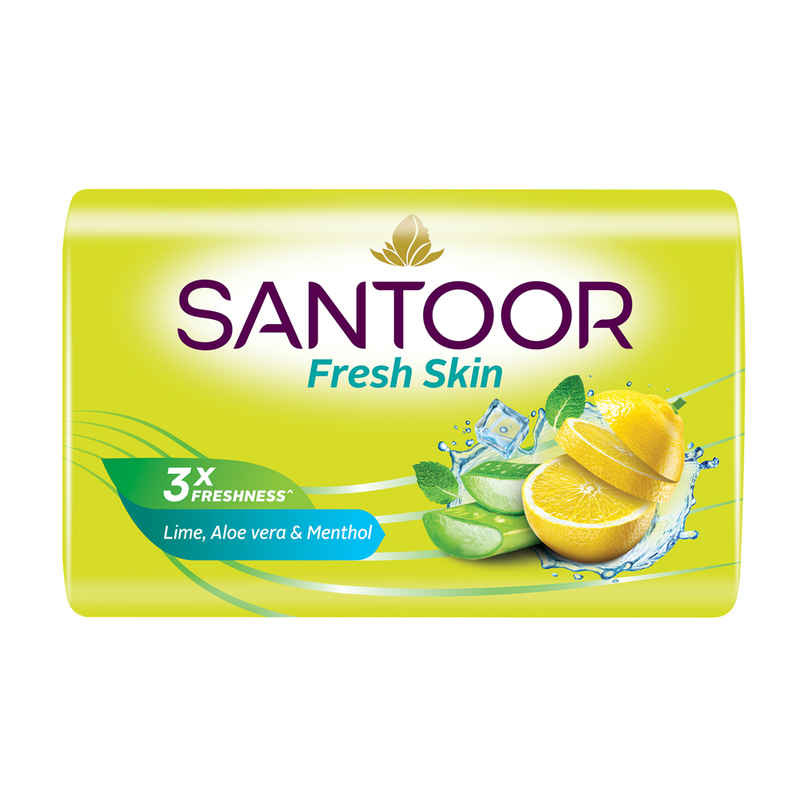 Santoor Fresh Skin | Lime, Aloe Vera and Menthol Santoor Fresh Skin | Lime, Aloe Vera and Menthol