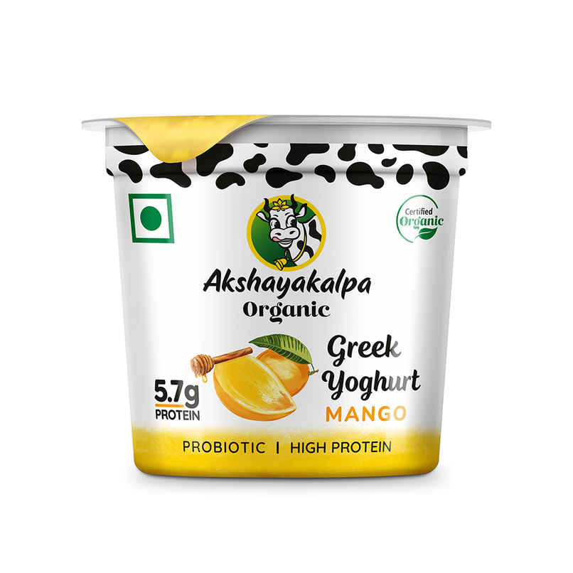 Akshayakalpa Organic Greek Yogurt - Mango