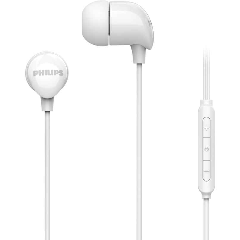 Philips TAE2146WT USB-C Wired Earphones | 10 mm Drivers | In-Line Mic | Deep Bass | White Philips TAE2146WT USB-C Wired Earphones | 10 mm Drivers | In-Line Mic | Deep Bass | White