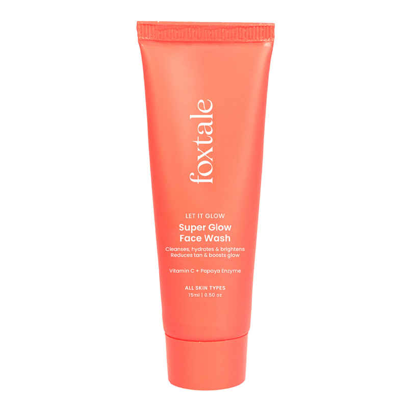 Foxtale Super Glow Face Wash | Papaya Enzyme & Vitamin C | Tan Removal Foxtale Super Glow Face Wash | Papaya Enzyme & Vitamin C | Tan Removal