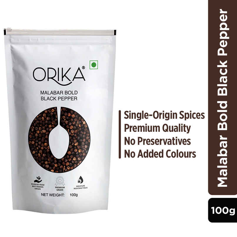Orika Malabar Bold Black Pepper | Sabut Kaali Mirch
