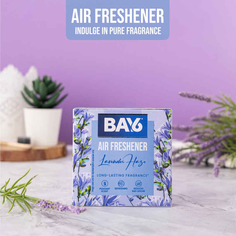 BAY6 Bathroom Air Freshener Blocks - Lavender - Long Lasting Fragrance