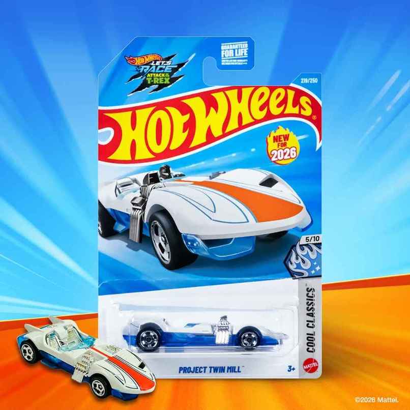 Hot Wheels Worldwide Basic Car | HW Project Twin Mill | Die Cast Toy Car | For Kids & Collectors