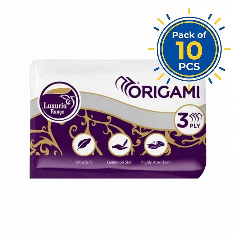 Origami 3Ply Luxuria So Soft Pocket Tissues | 10 Pulls Each | Pack of 10