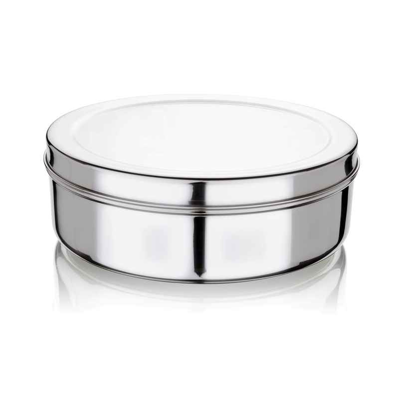 Steelera Stainless Steel Masala Dabba / Organiser | 7 Containers and Small Spoon | Food Safe Steelera Stainless Steel Masala Dabba / Organiser | 7 Containers and Small Spoon | Food Safe