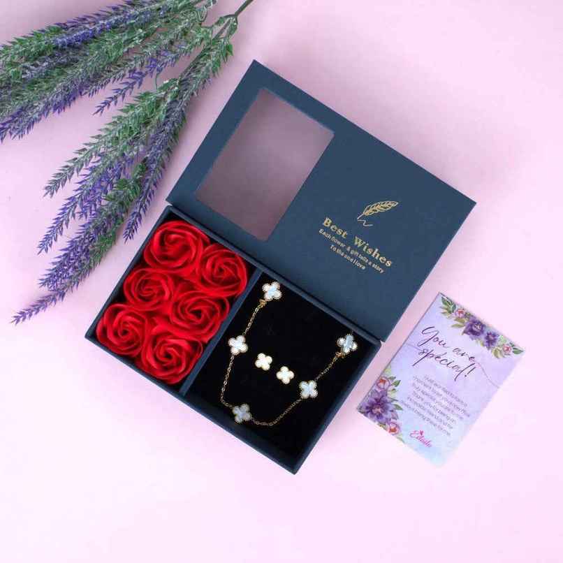 Estailo Fashion Women's Jewellery Gift Hamper White | Mother's Day