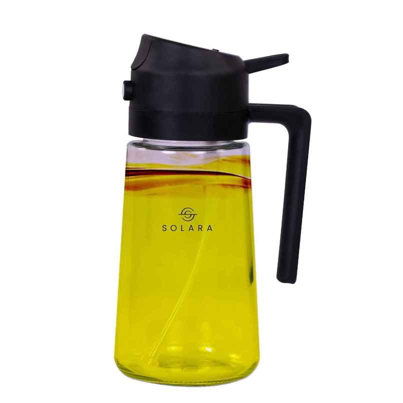 SOLARA 2-in-1 Glass Oil Dispenser & Sprayer - 500 ml