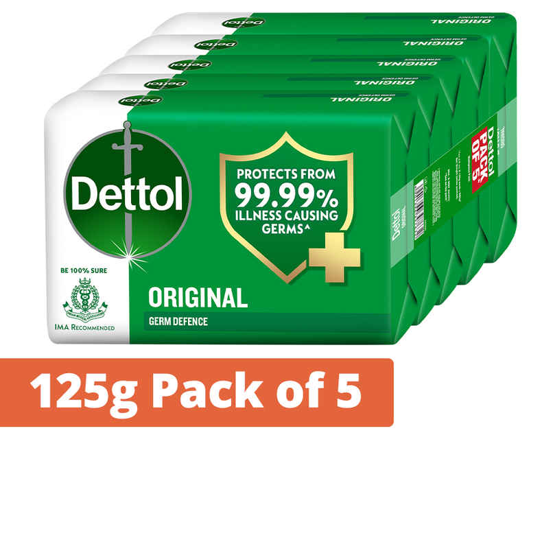 Dettol Original Bathing Soap Bar with 12hr Protective Shield