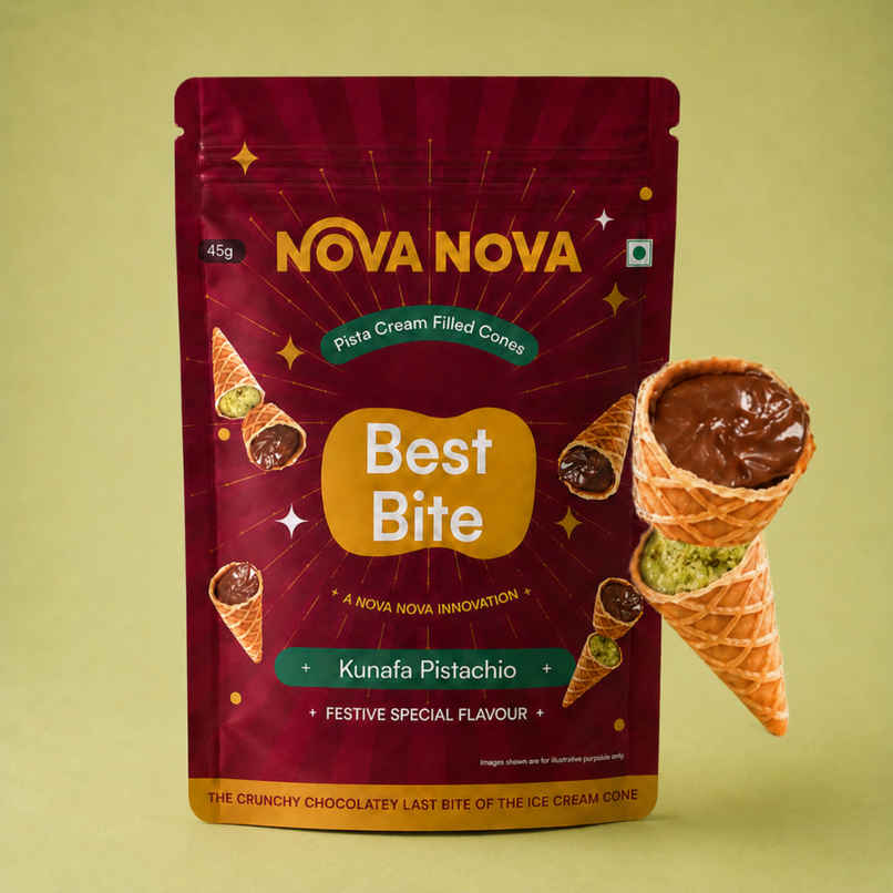 Nova Nova Best Bite Pistachio Kunafa Filled Cones | Rakhi Special Pack Nova Nova Best Bite Pistachio Kunafa Filled Cones | Rakhi Special Pack