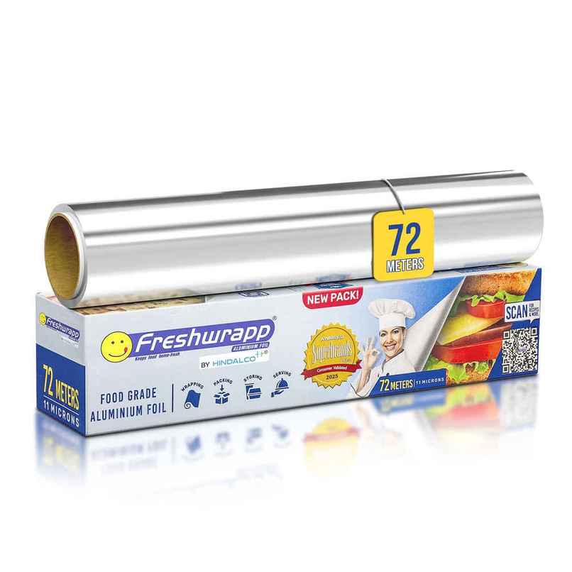 Hindalco Fresh wrapp Aluminium Foil - 72 m Hindalco Fresh wrapp Aluminium Foil - 72 m
