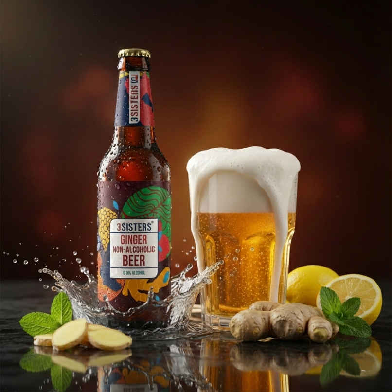 3 Sisters Ginger Non Alcoholic Beer 3 Sisters Ginger Non Alcoholic Beer