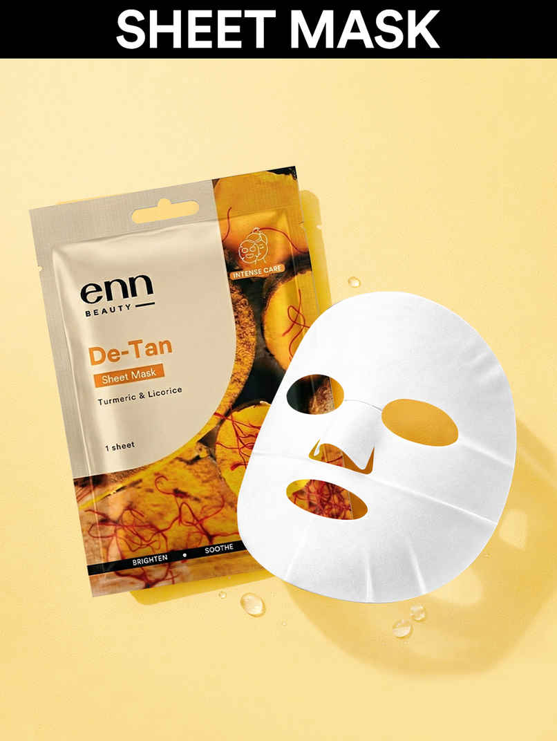 ENN Beauty DeTan Sheet Mask | Brightening & Sun Tan Removal Care
