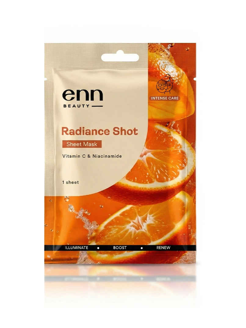 ENN Beauty Radiance Shot Sheet Mask | Instant Brightening & Glow Boost ENN Beauty Radiance Shot Sheet Mask | Instant Brightening & Glow Boost