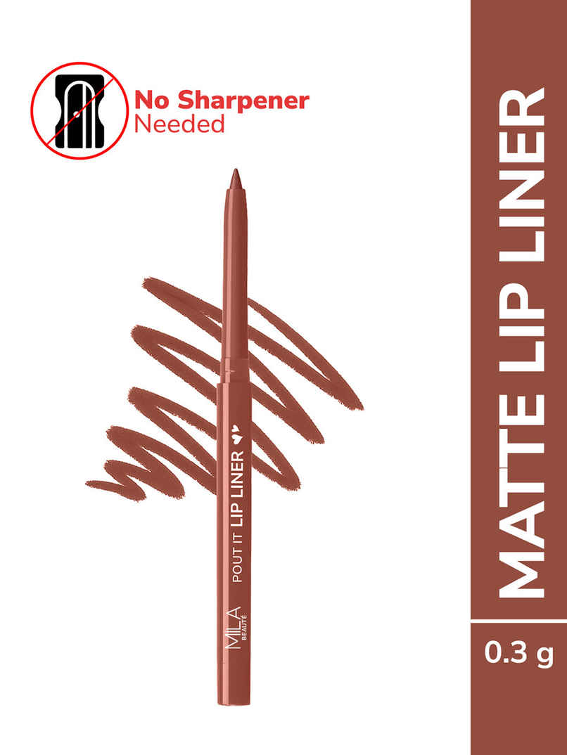 Mila Beaute Pout it Lip Liner I Highly Pigmented | Suitable for Indian Skin Tones | Mocha Latte Mila Beaute Pout it Lip Liner I Highly Pigmented | Suitable for Indian Skin Tones | Mocha Latte