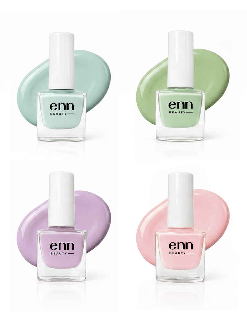 Enn Beauty Nail Paint | Pistachio Pastel Pack | Smooth, Chip Resistant Formula Enn Beauty Nail Paint | Pistachio Pastel Pack | Smooth, Chip Resistant Formula