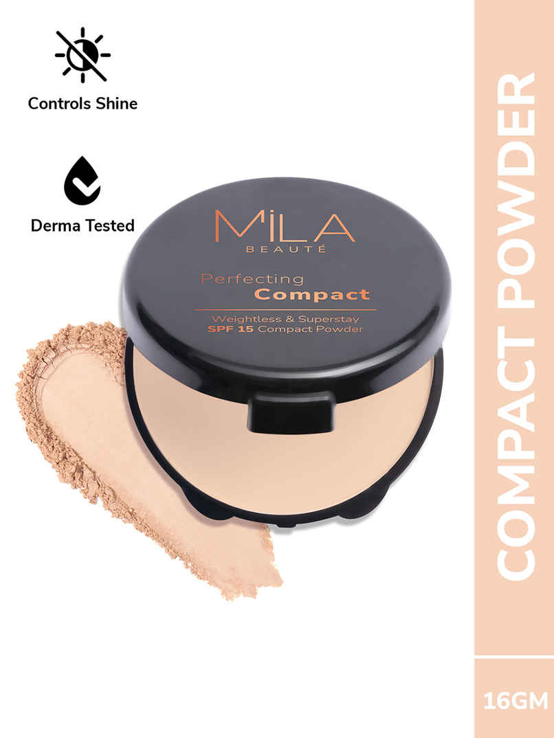 Mila Beaute Superstay Perfecting Compact Powder Spf 15 - 204 Beige Mila Beaute Superstay Perfecting Compact Powder Spf 15 - 204 Beige