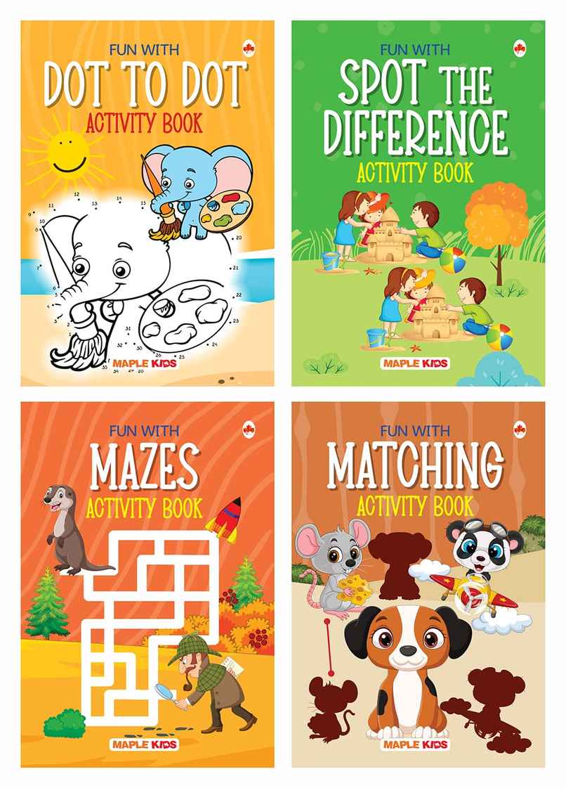 Brain Boosting Activity Book Set (Set of 4 Books)