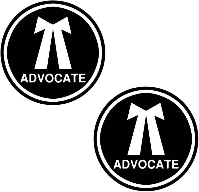 Divine Vibes Advocate Car Sticker | Pack of 2