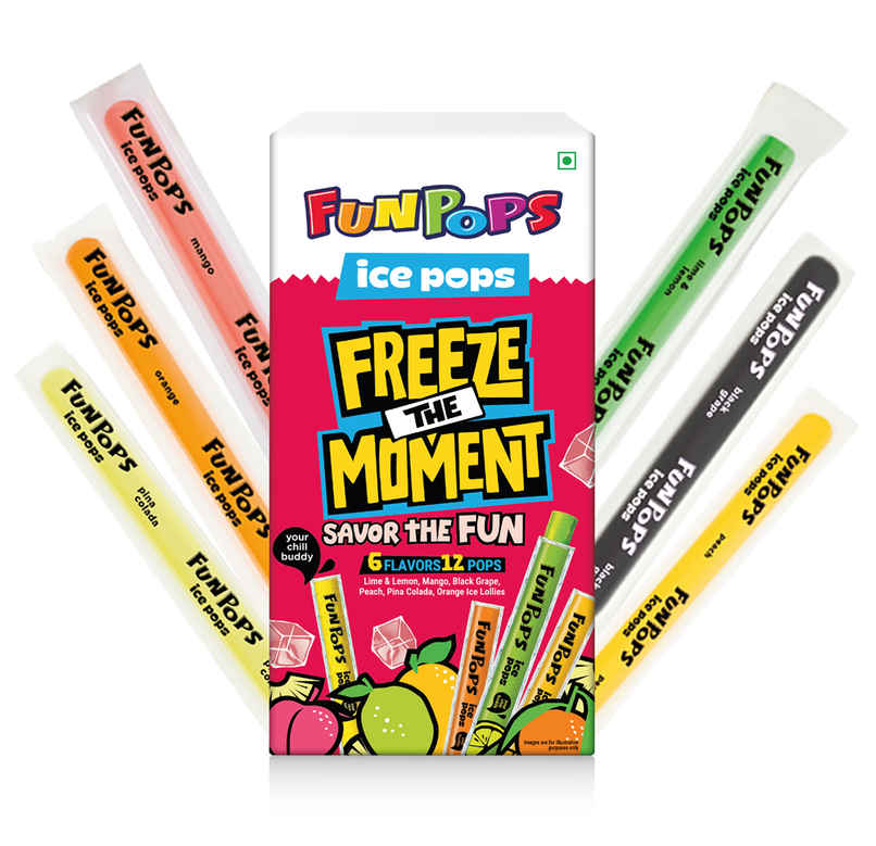 FunPops Ice Pops, Freeze at Home Fruit Flavoured Pops