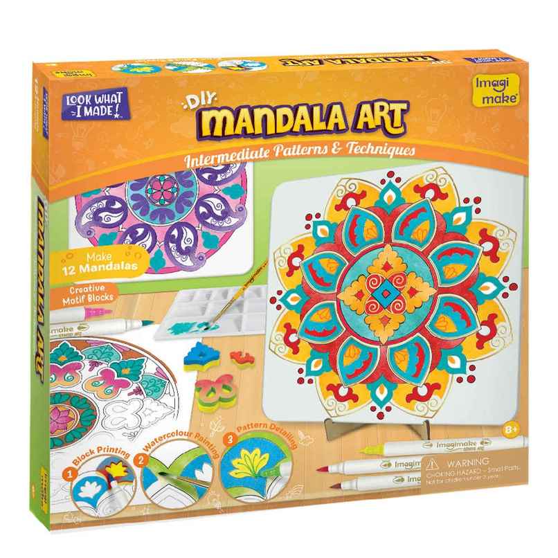 Imagimake Stamp Art | Mandala Kit | Creative Art Toy | Colorful Design Fun for Kids Imagimake Stamp Art | Mandala Kit | Creative Art Toy | Colorful Design Fun for Kids
