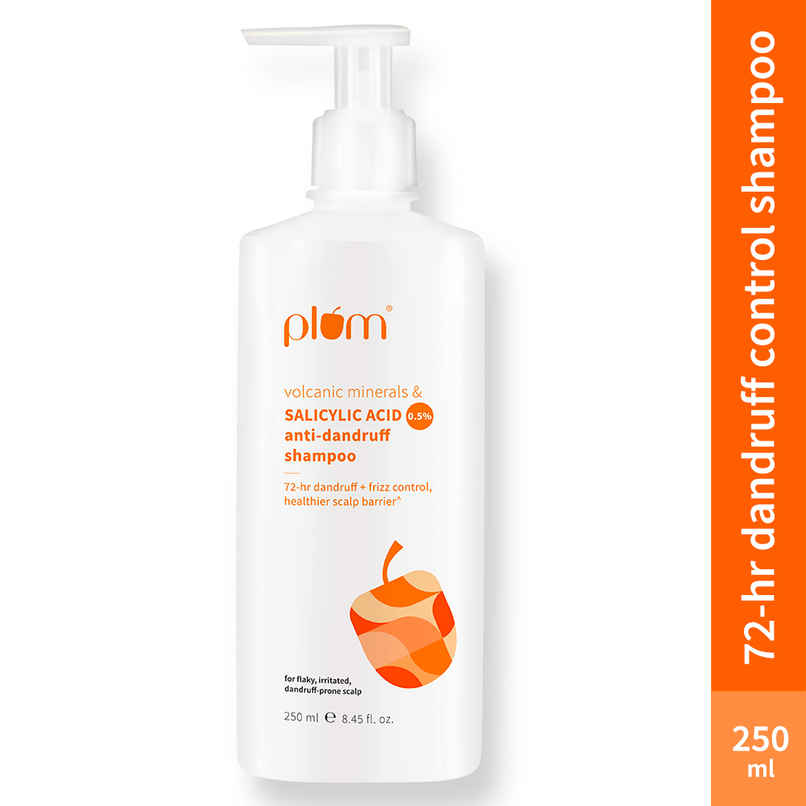 Plum Anti-Dandruff Shampoo with Volcanic Minerals & 0.5% Salicylic Acid Plum Anti-Dandruff Shampoo with Volcanic Minerals & 0.5% Salicylic Acid
