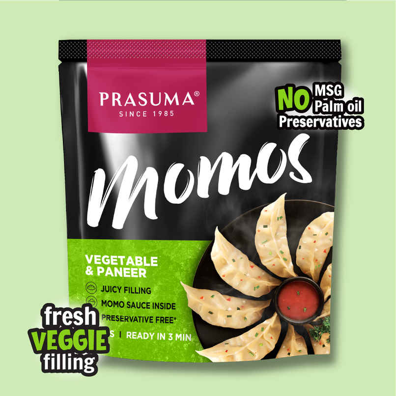 Prasuma Veg & Paneer Momos | No Preservatives, MSG or Palm Oil | Only Fresh Paneer & Veggies Prasuma Veg & Paneer Momos | No Preservatives, MSG or Palm Oil | Only Fresh Paneer & Veggies