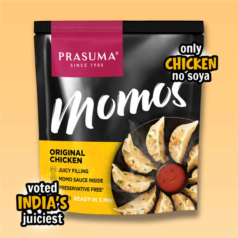 Prasuma Original Chicken Momos 10pc, No Soya, Only Chicken | No Preservatives, MSG or Palm Oil Prasuma Original Chicken Momos 10pc, No Soya, Only Chicken | No Preservatives, MSG or Palm Oil