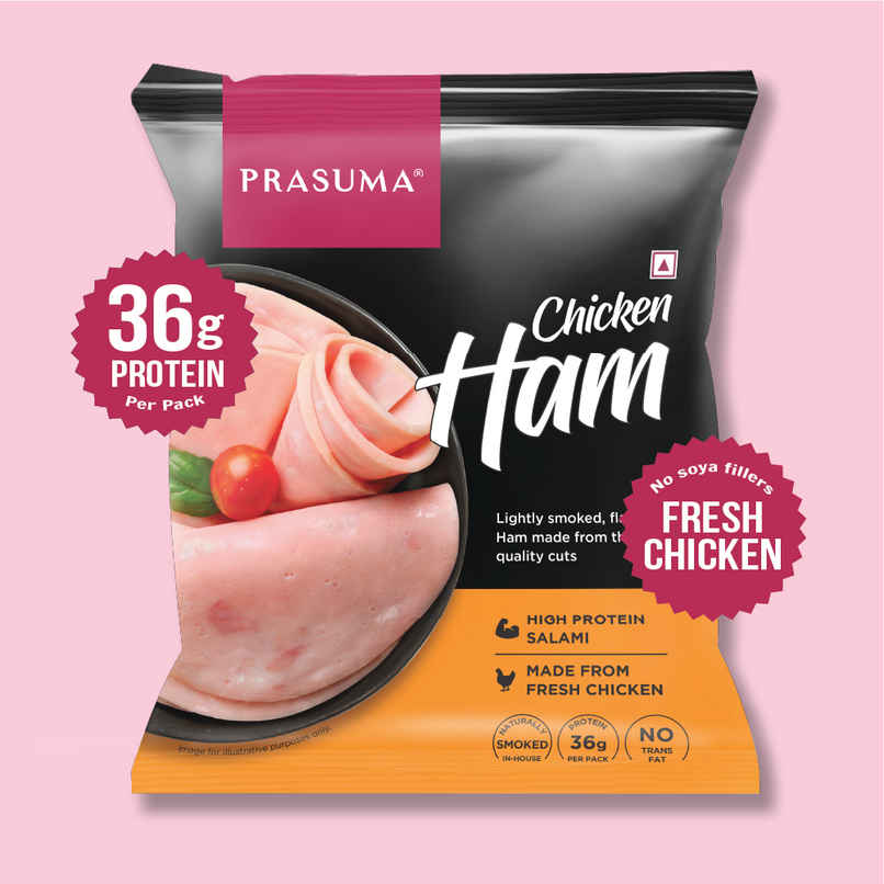 Prasuma Chicken Ham (Smoked) High Protein 200g | No Trans Fat | Only Best Cuts | Fresh Chicken Prasuma Chicken Ham (Smoked) High Protein 200g | No Trans Fat | Only Best Cuts | Fresh Chicken