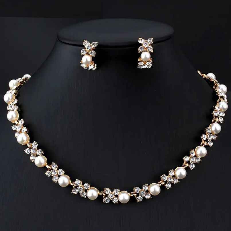 Shining Diva Fashion Latest Stylish Design Pearl Choler Necklace Set for Women and Gilrs | 15219s