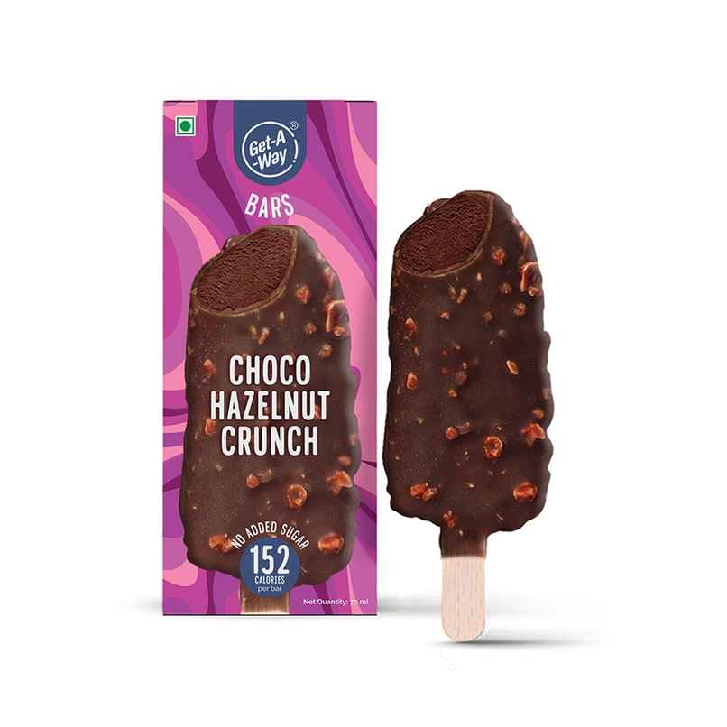 Get-A-Way Choco Hazelnut Crunch Ice Cream Stick | Zero Added Sugar
