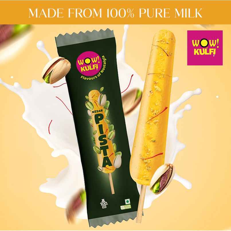 Wow! Kesar Pista Kulfi Wow! Kesar Pista Kulfi