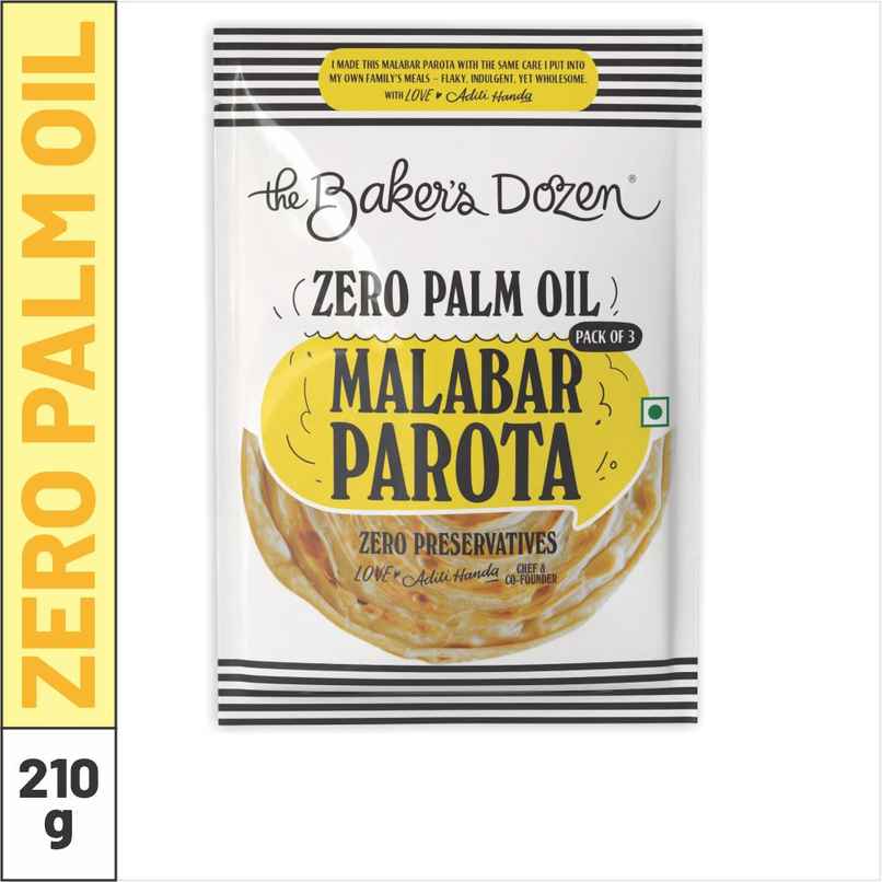 The Baker's Dozen Malabar Parota Zero Palm Oil, Zero Preservative The Baker's Dozen Malabar Parota Zero Palm Oil, Zero Preservative