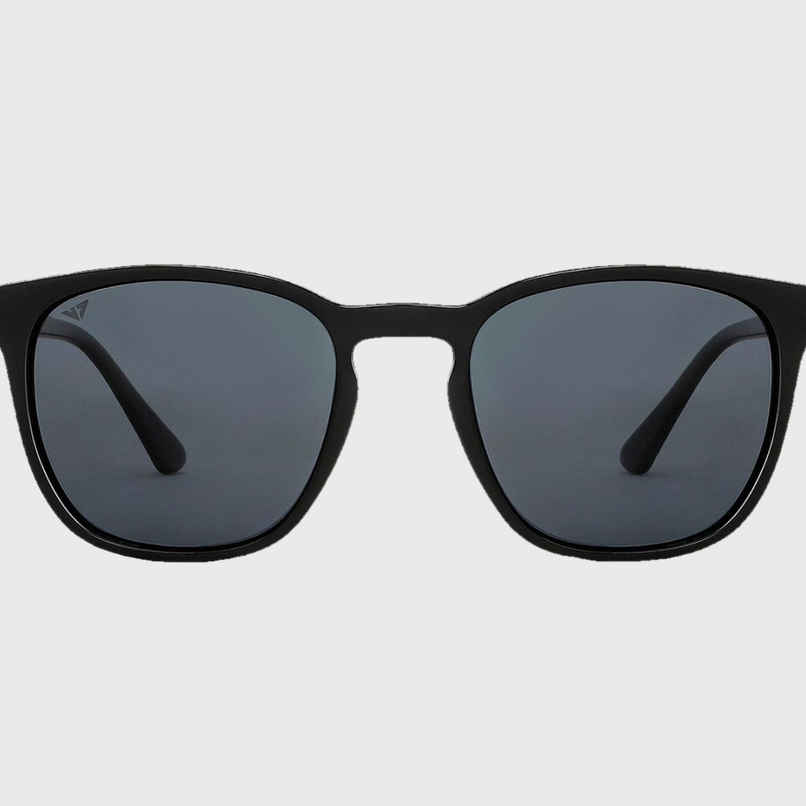 Vincent Chase By Lenskart Unisex Solid Plastic Wayfarer Sunglasses | Black - L