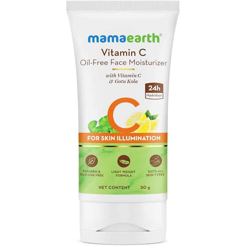 Mamaearth Vitamin C Oil-Free Moisturizer For Face with Vitamin C and Gotu Kola
