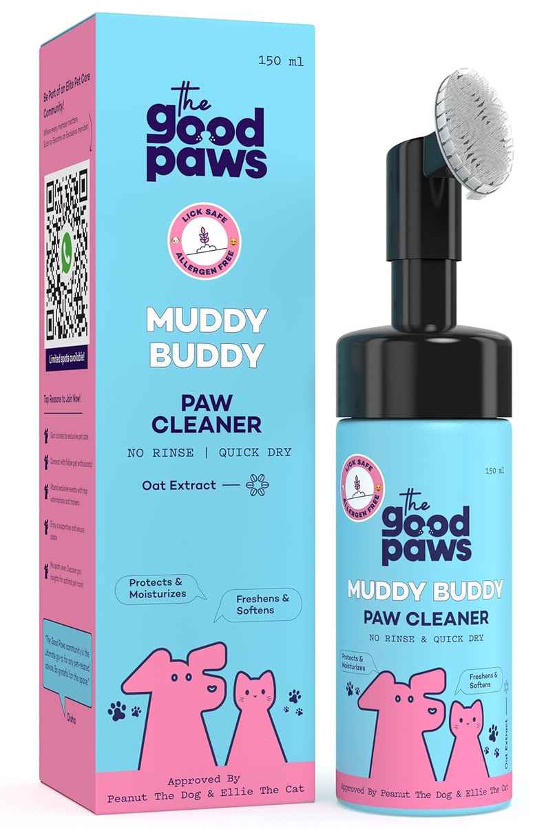 The Good Paws Muddy Buddy - Paw Cleaner For Dogs And Cats (No Rinse & Quick Dry)
