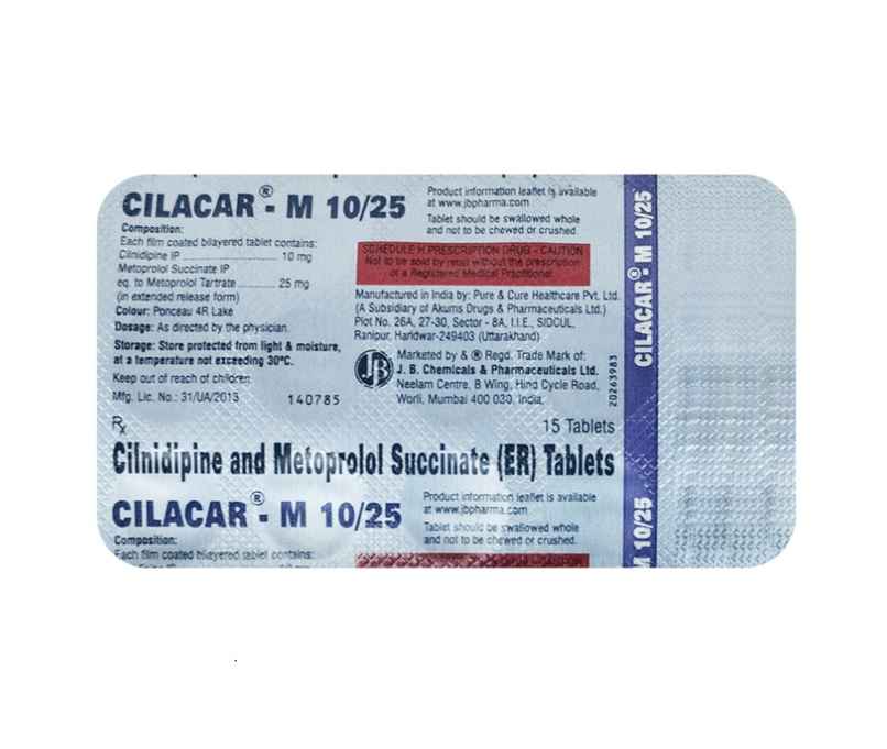 Cilacar-M 10/25 Tablet ER