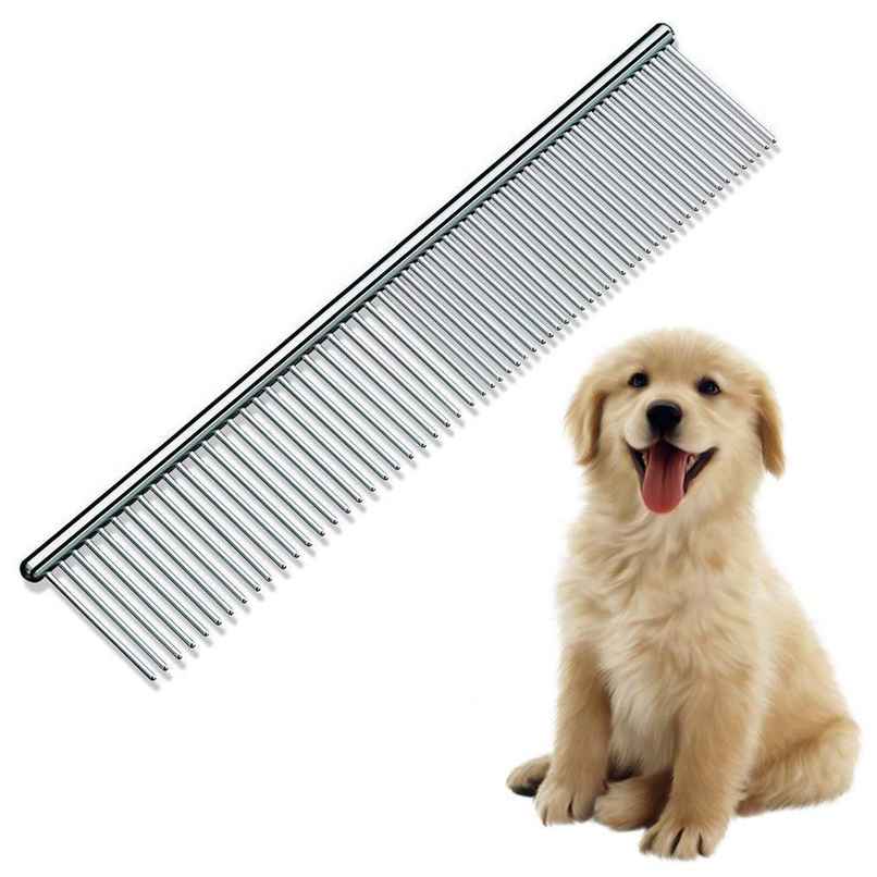 Pets Empire Professional Grooming Greyhound Steel Comb for Pets | Medium