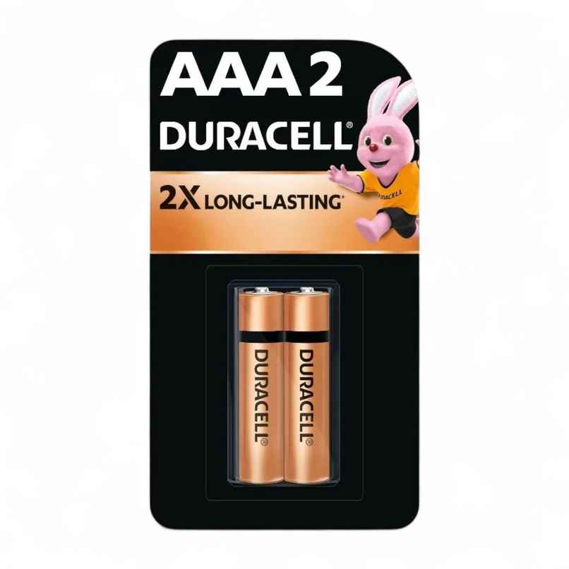 Duracell Alkaline AAA Batteries | High Efficiency| Pack of 2