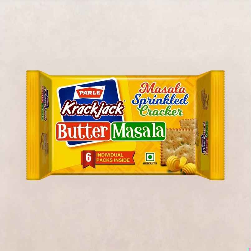 Parle Krackjack Butter Masala Sprinkled Biscuits